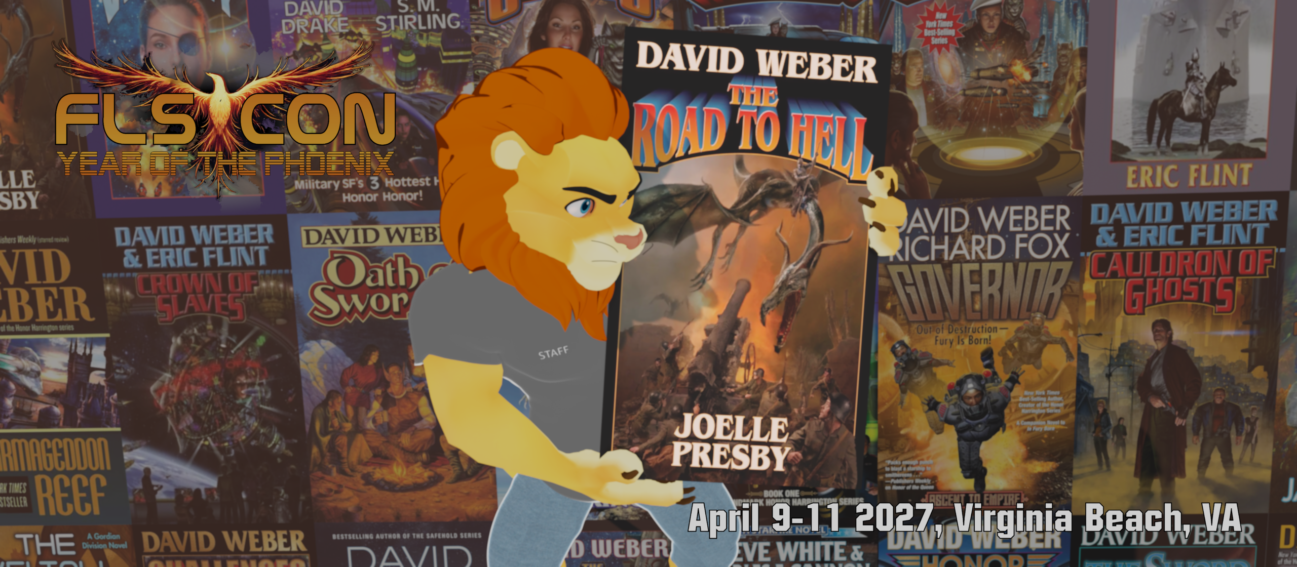 Faust Presenting the Book Road to Hell